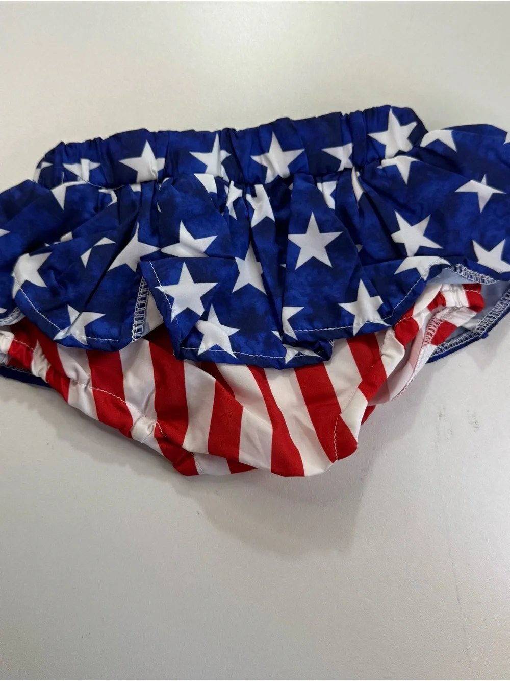 Flag Baby Skirt Bloomers 3-6M (70) Red White Blue Memorial Day 4th of July